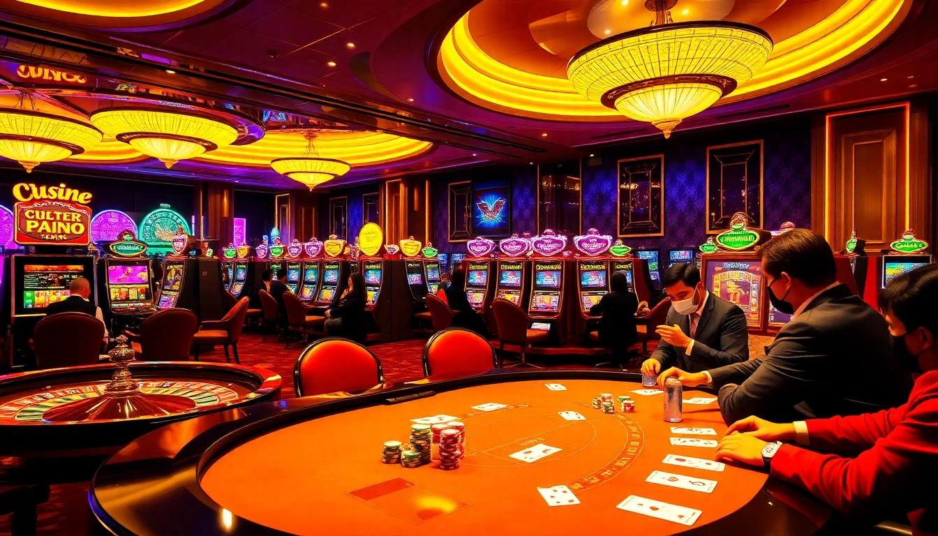 Discover the thrilling atmosphere of gambling at https://nhacaiuytin.place/ featuring vibrant casino tables filled with action-packed poker and roulette.
