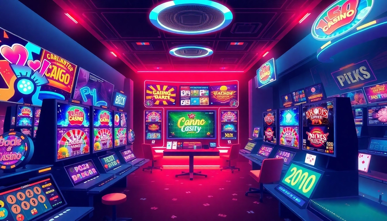Join the excitement at Casino online germania with vibrant screens displaying thrilling games and rewards.