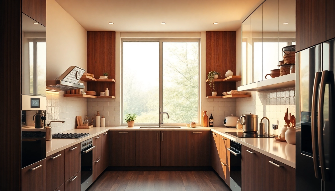 Showcasing бяла техника in a stylish kitchen, complete with modern appliances and a sleek design.