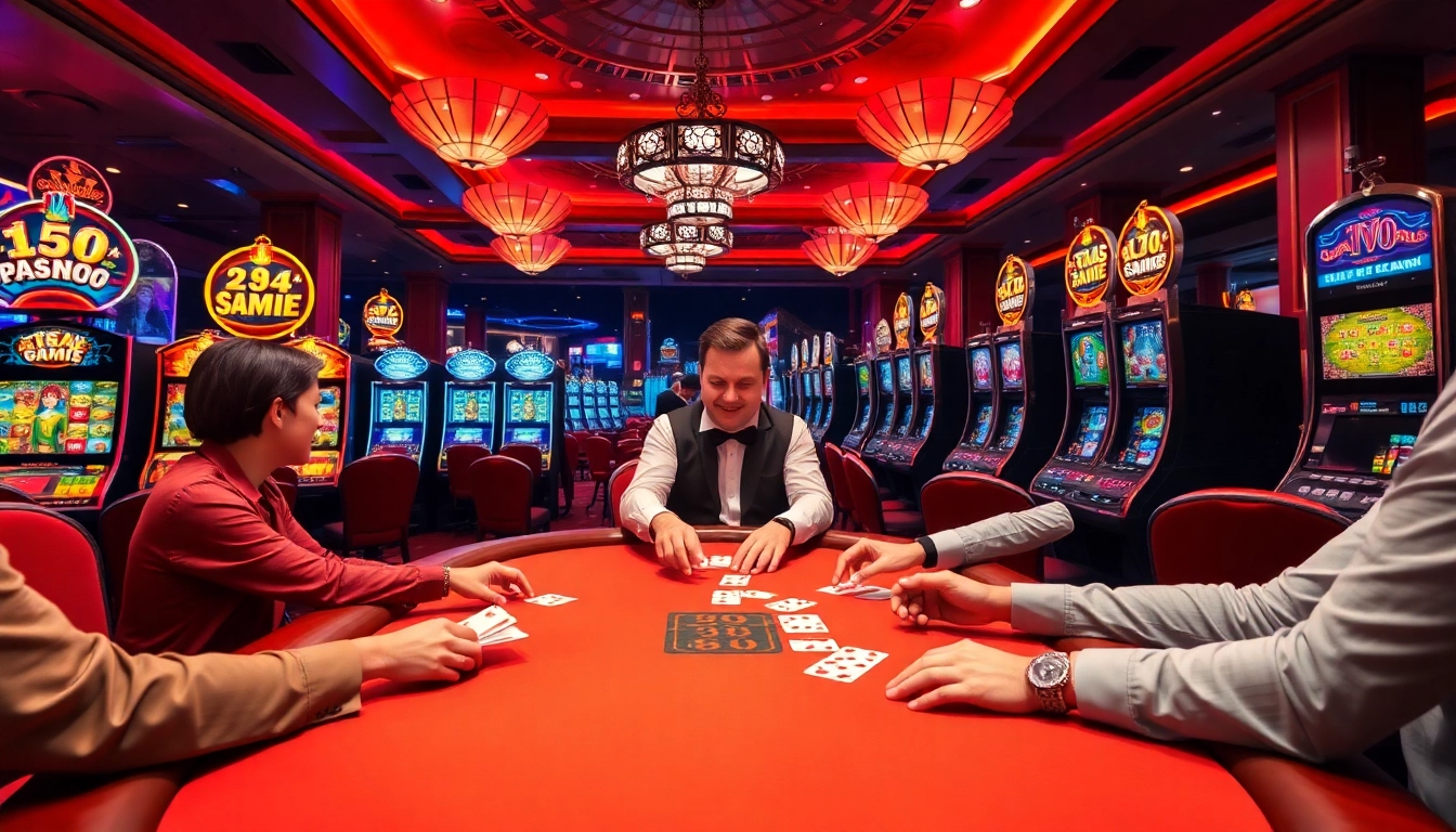 Experience red88 đăng nhập to an exciting night of casino games with a vibrant poker table and luxurious atmosphere.