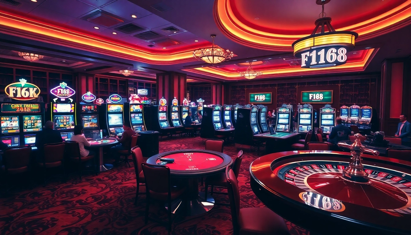 Experience the thrill of F168 with exciting casino games in a luxurious setting.