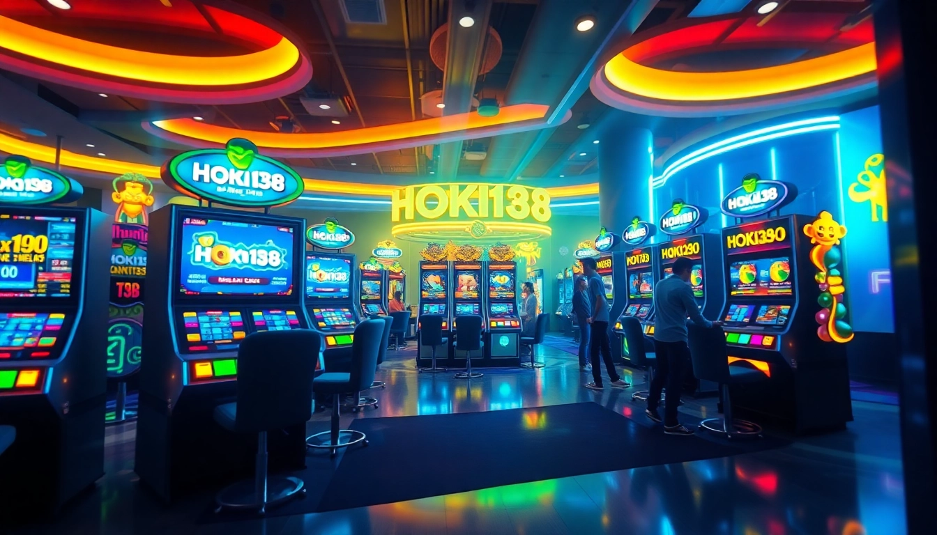 Exciting HOKI138 online slot gaming environment with vibrant colors and dynamic visuals.