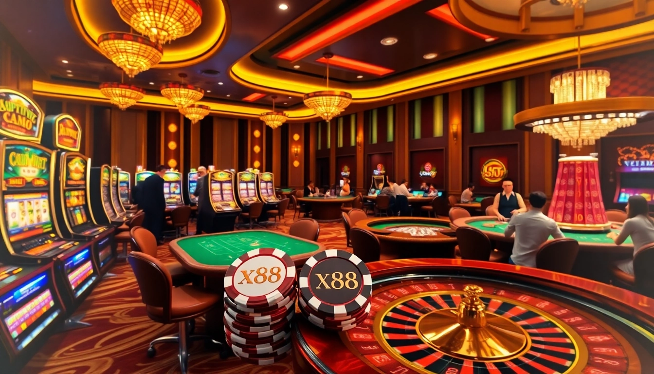 Experience high-stakes gaming at xx88 with luxurious casino tables and exciting gameplay.