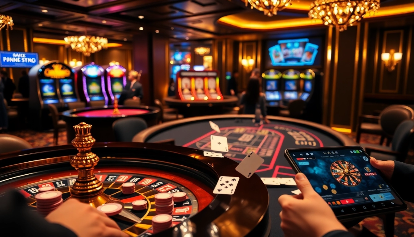 Experience the thrill of winning at https://777vipst.com/ with poker chips and a spinning roulette wheel in a luxurious casino scene.