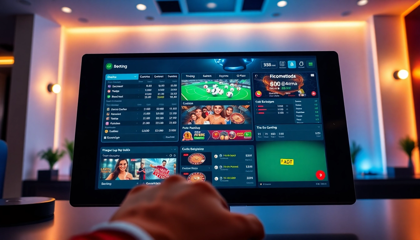 Engaging online gambling experience featuring okvipwin.live interface with sports betting and live casino options.
