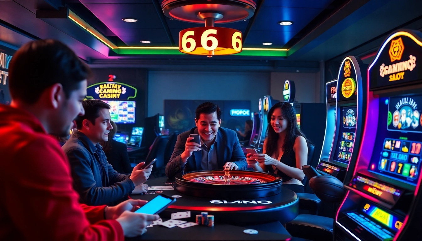 Exciting online casino gaming scene at s666.nyc showcasing players engaged in poker and roulette.