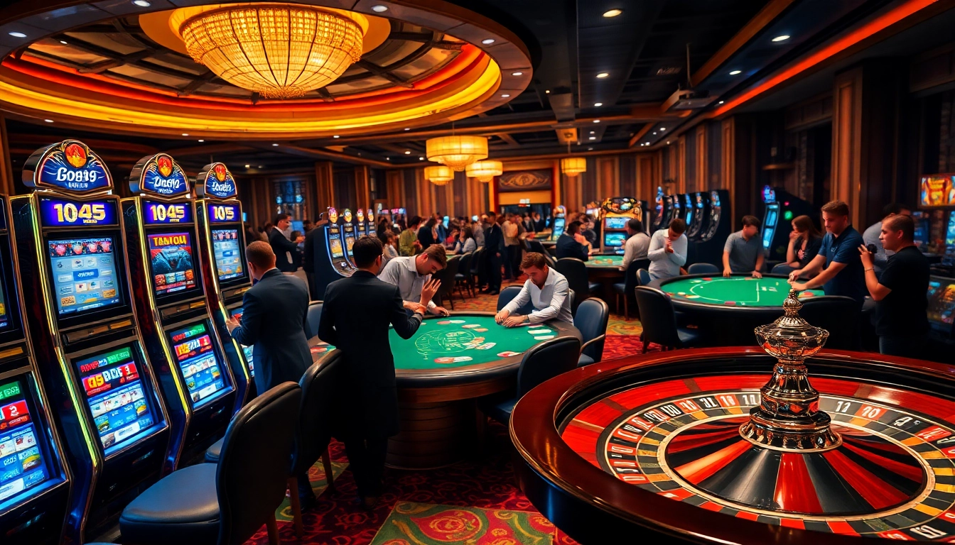 Experience the excitement of go99 with vibrant casino games and lively gamblers.