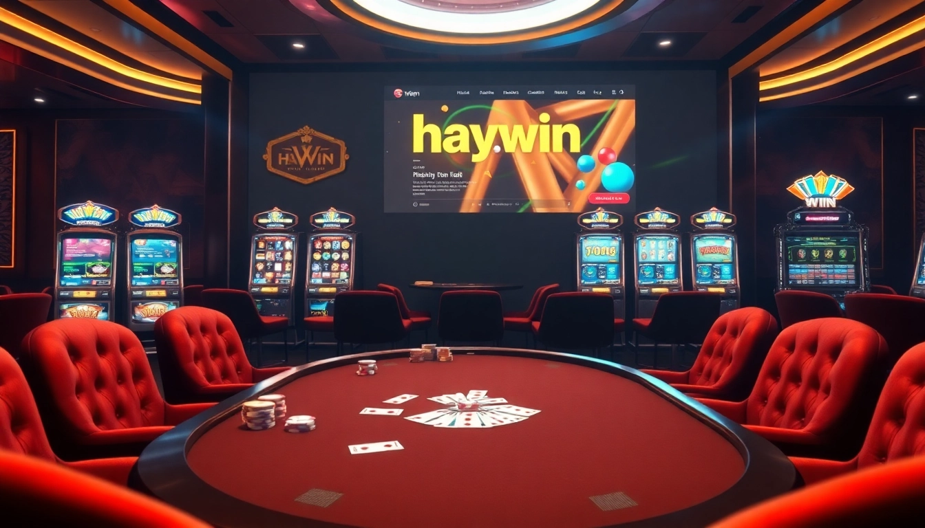 Experience the excitement of online gambling at hay.win with vibrant poker tables and dynamic slot machines.