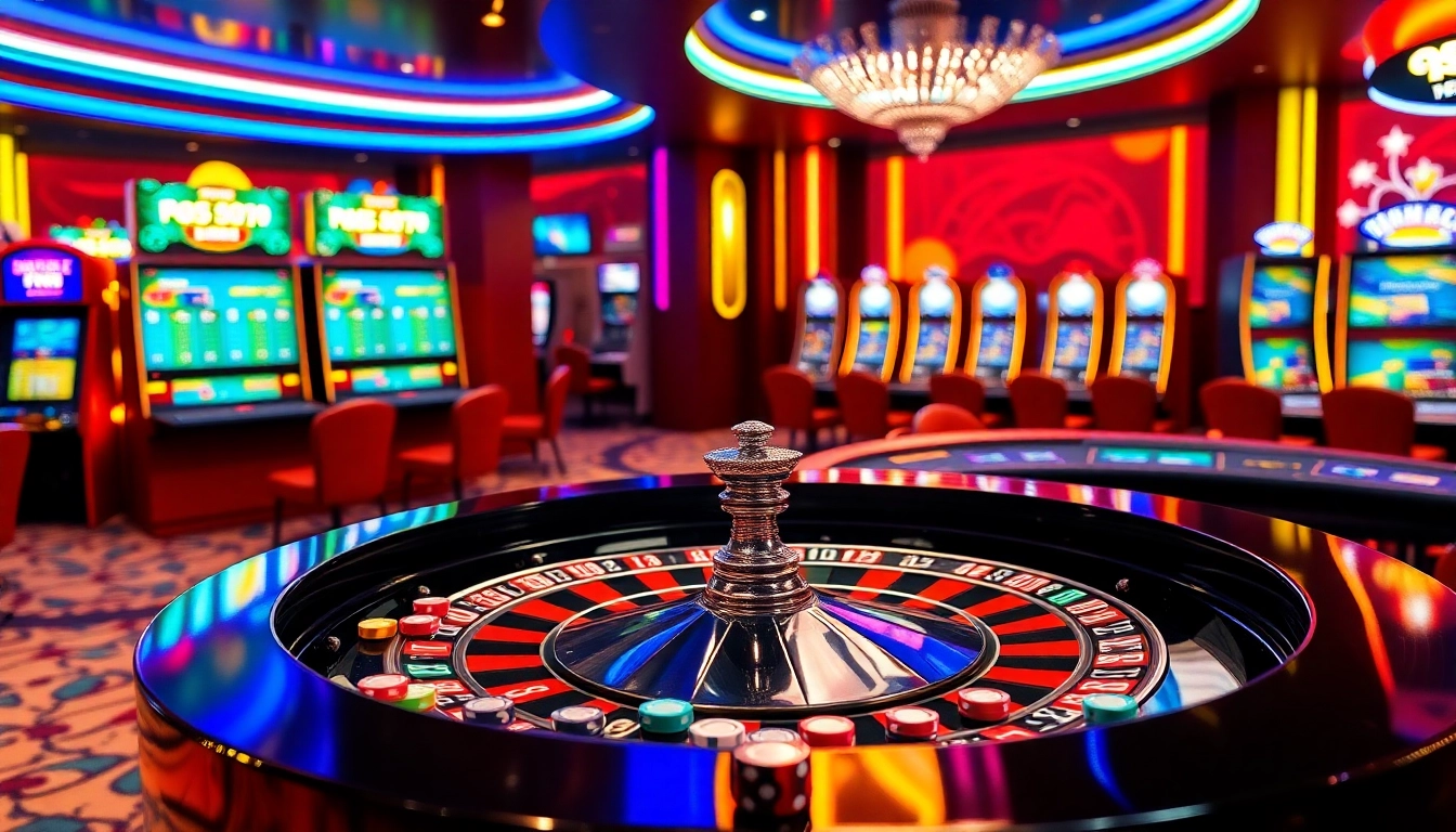 Experience the excitement of gaming at trang chủ PS99 with vibrant casino visuals.