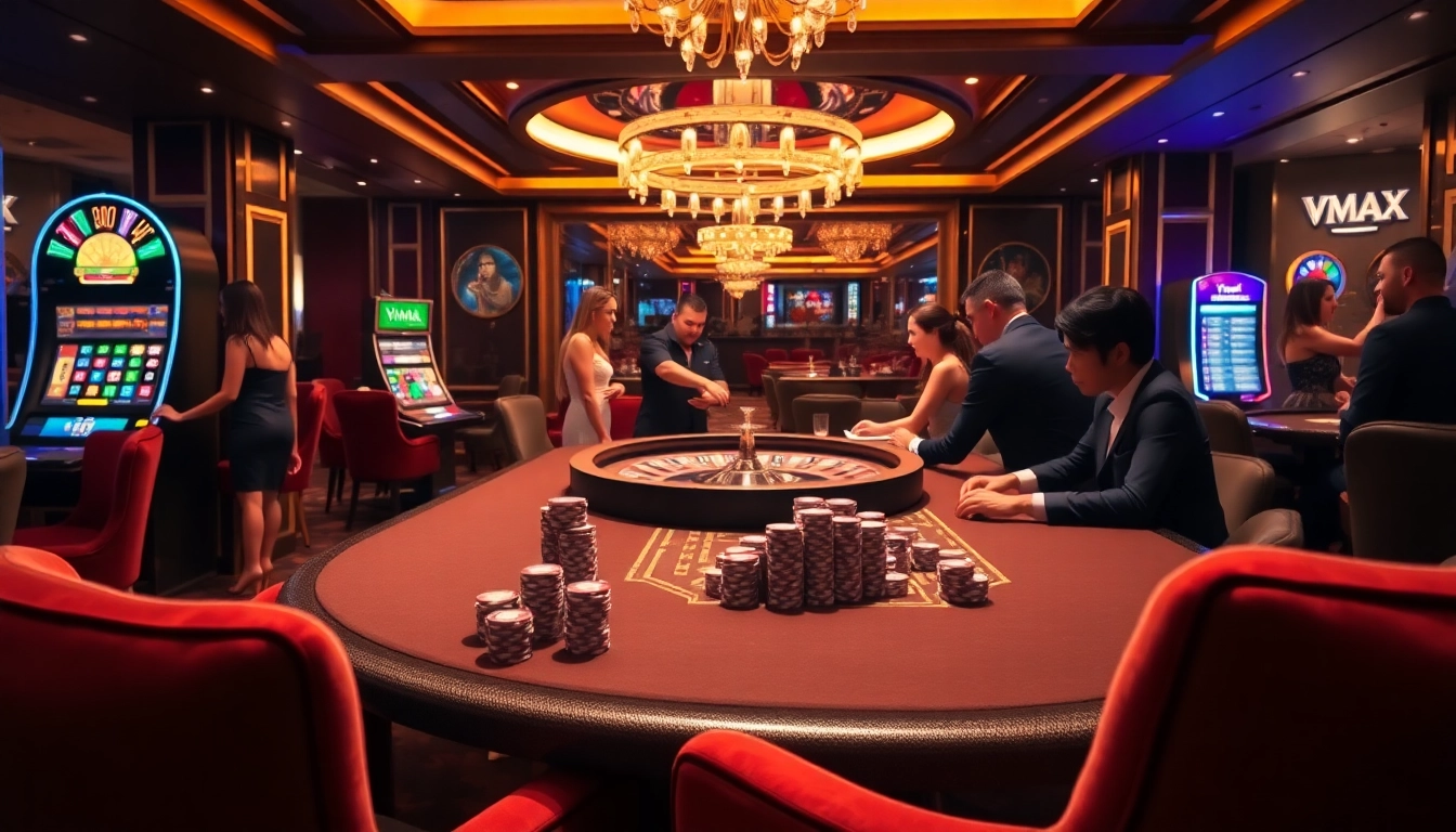 Enjoy thrilling games at VMAX with exciting poker and roulette experiences.