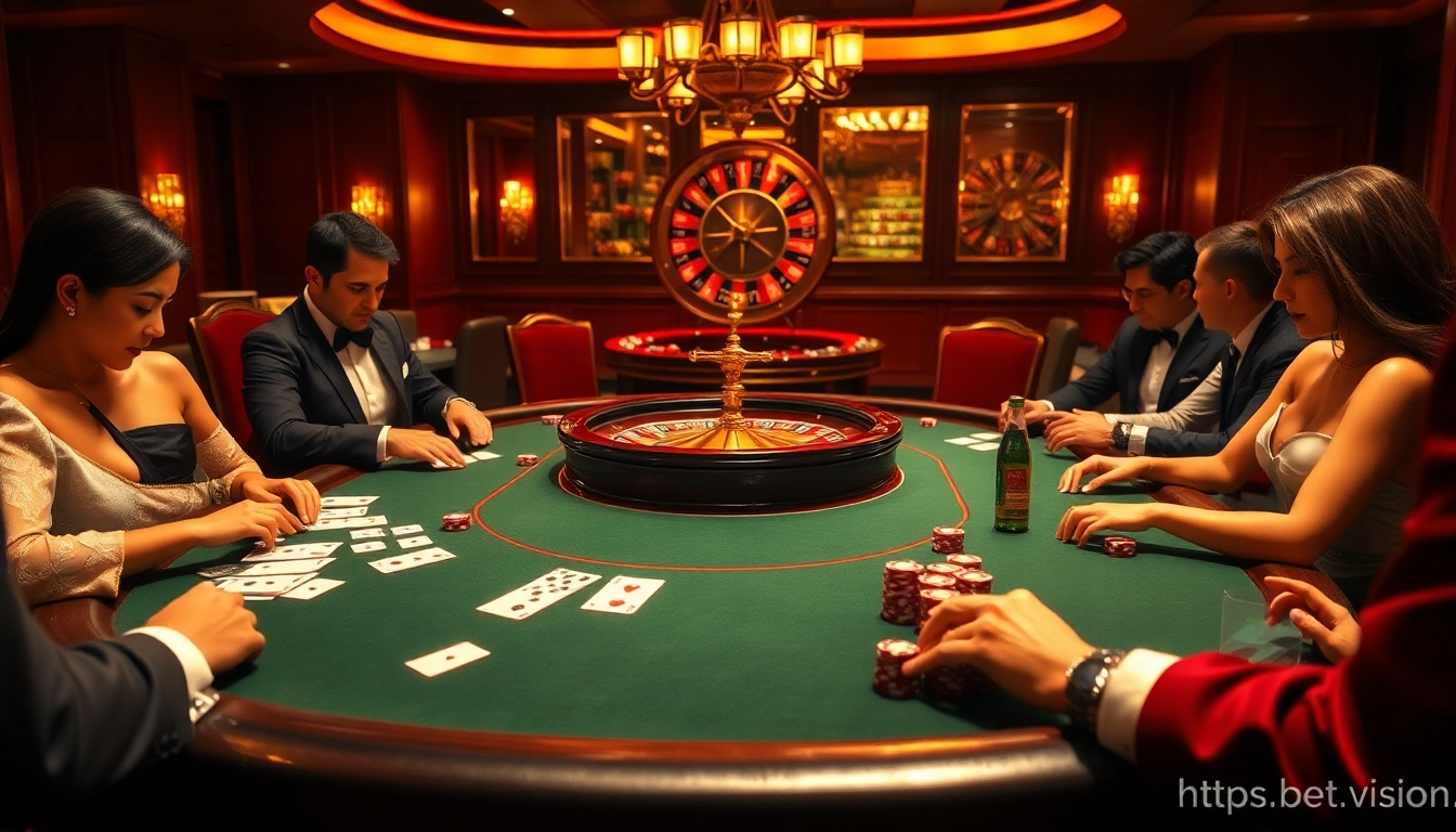 Experience the thrill of high-stakes poker at https://soibet.vision/ with vibrant casino scenes and exciting gameplay.