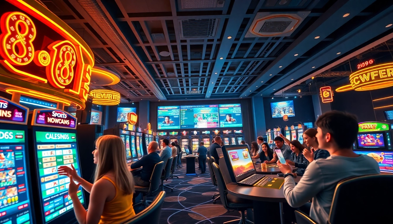 Exciting gaming experience at new88go.com with players enjoying live betting and modern casino games.