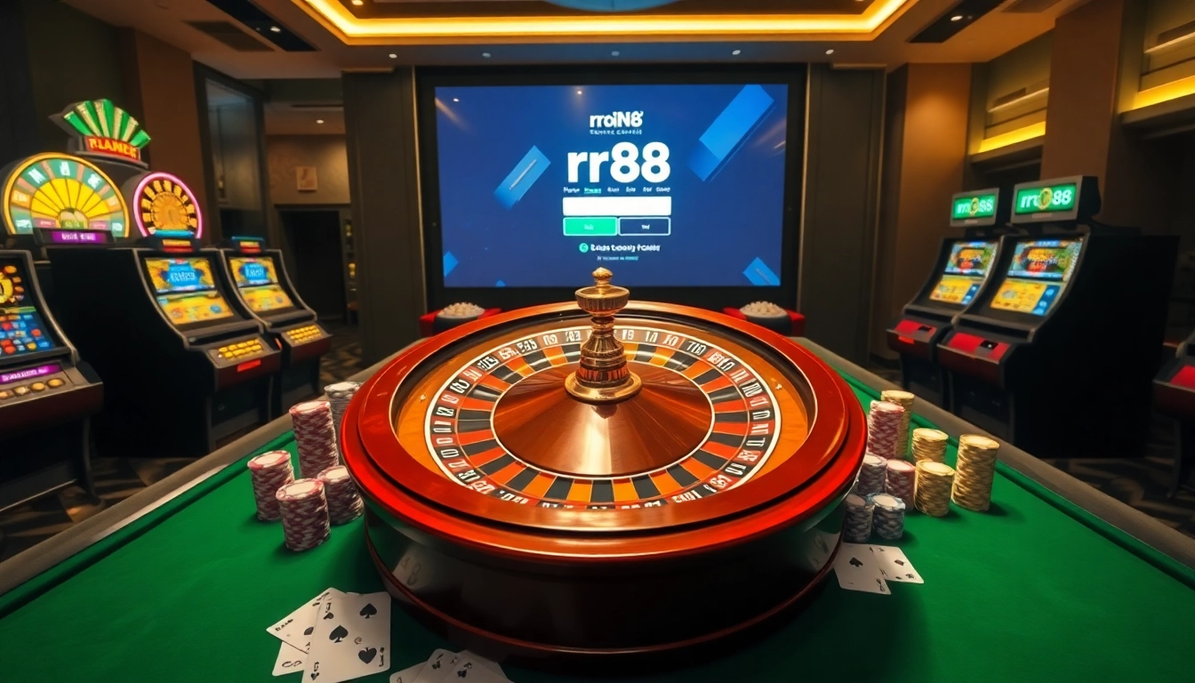 Experience rr88 đăng nhập with excitement at a luxurious online casino featuring roulette, slots, and poker.