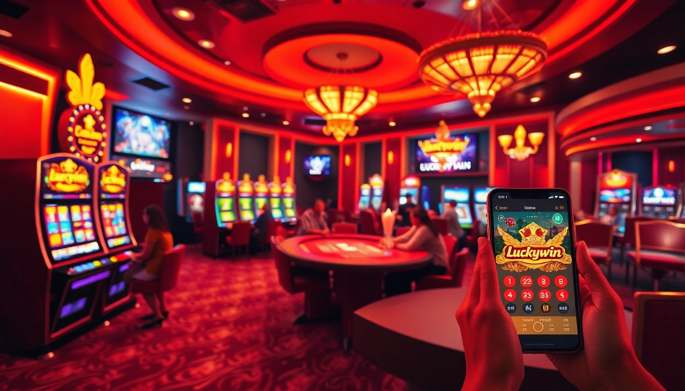 Exciting Luckywin online casino scene showcasing vibrant gaming options.