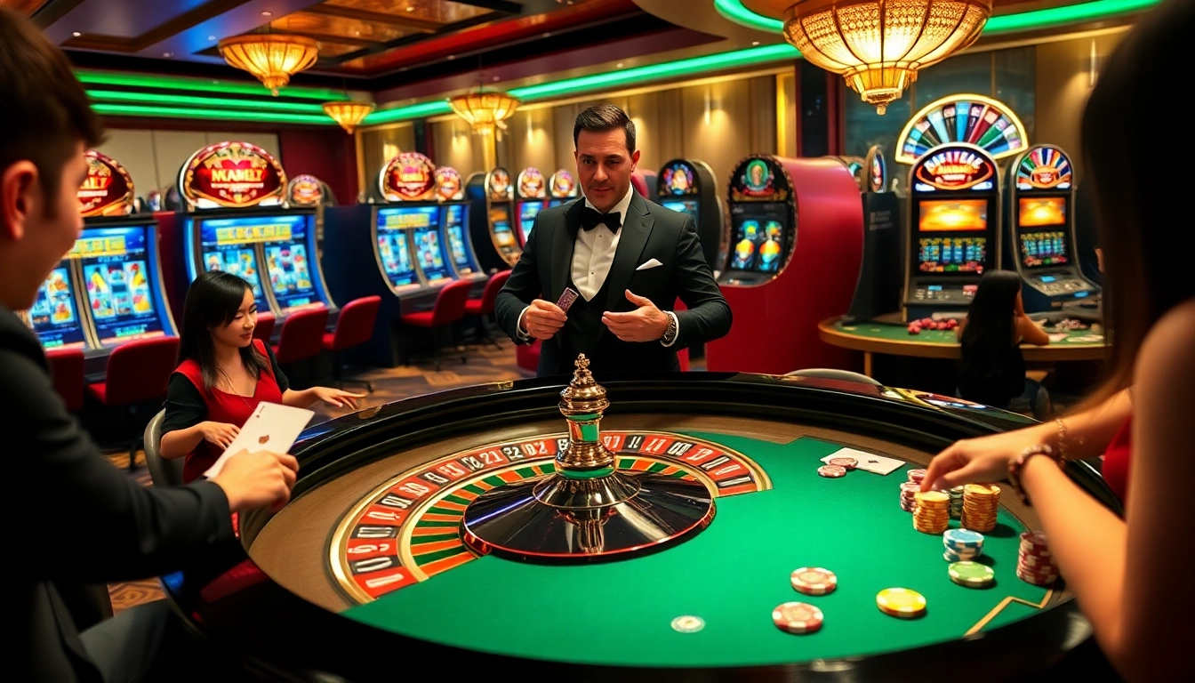 Players enjoying a thrilling game at u888's luxurious casino table.