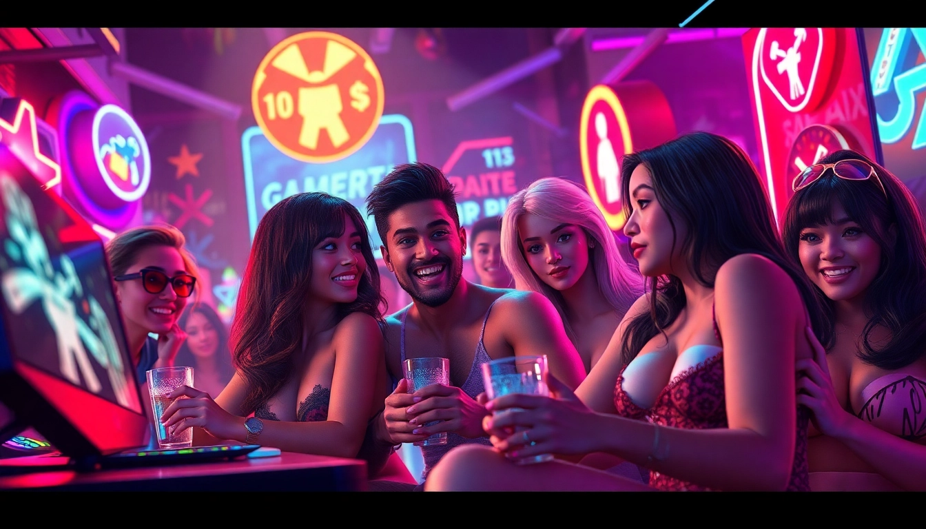 Exciting scene from an XXX game, showcasing dynamic characters and vibrant colors.