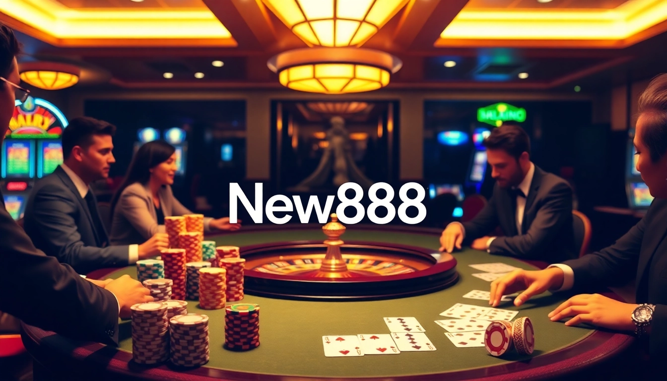 Experience the thrill of winning at New888 with engaging casino games and vibrant ambiance.