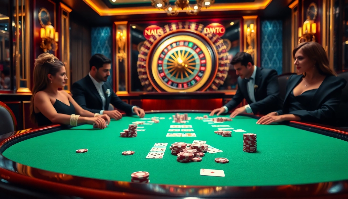 X88-themed casino atmosphere with a high-stakes poker table and vibrant gambling elements.