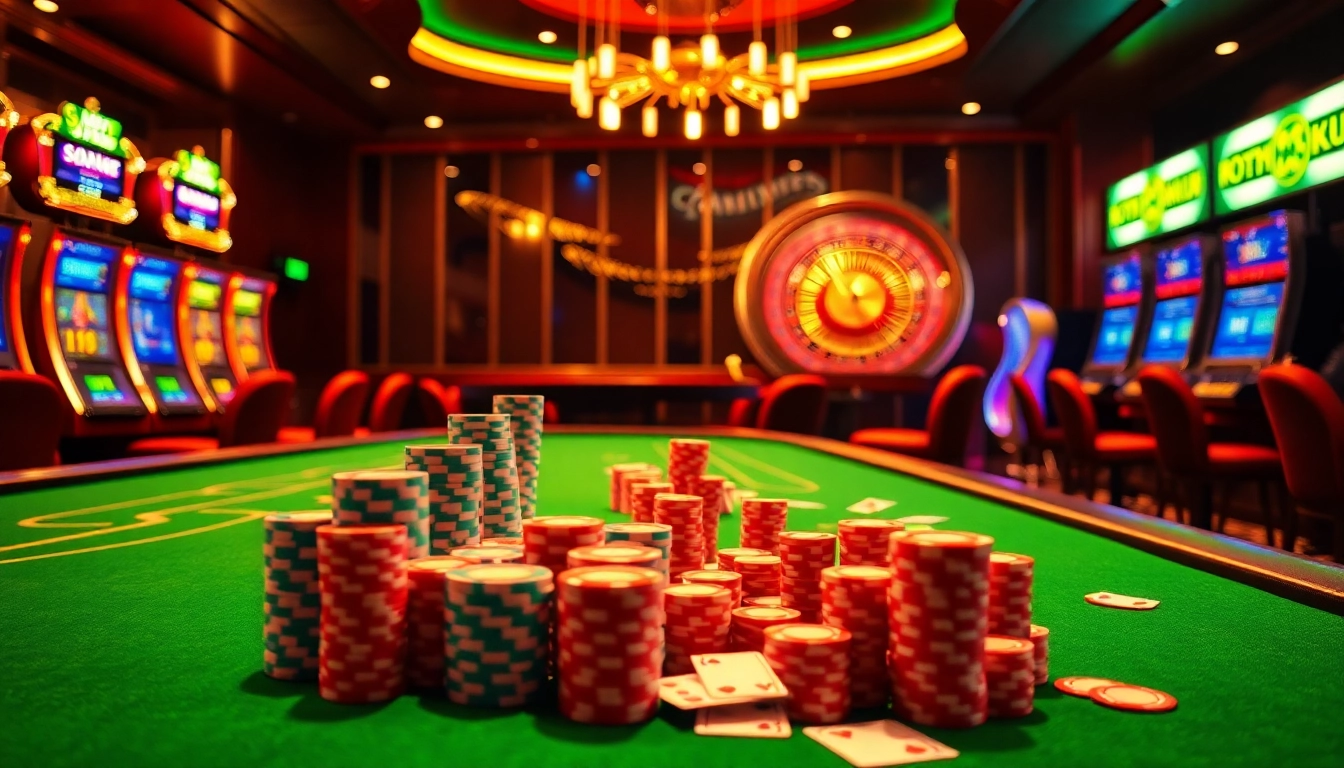 Experience the excitement of sx88 with vibrant casino tables and thrilling game elements.