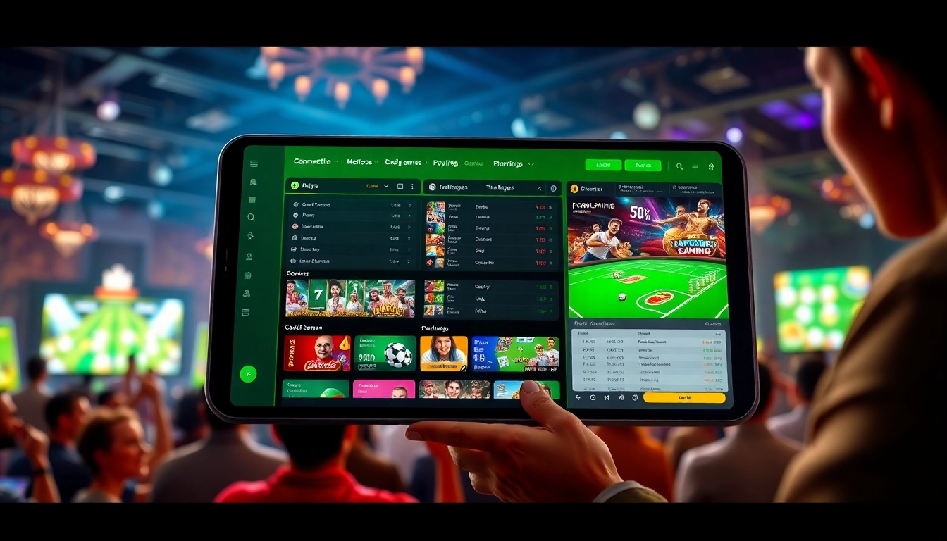 Interactive gambling platform interface for tk88win.live showcasing thrilling card games and sports betting.