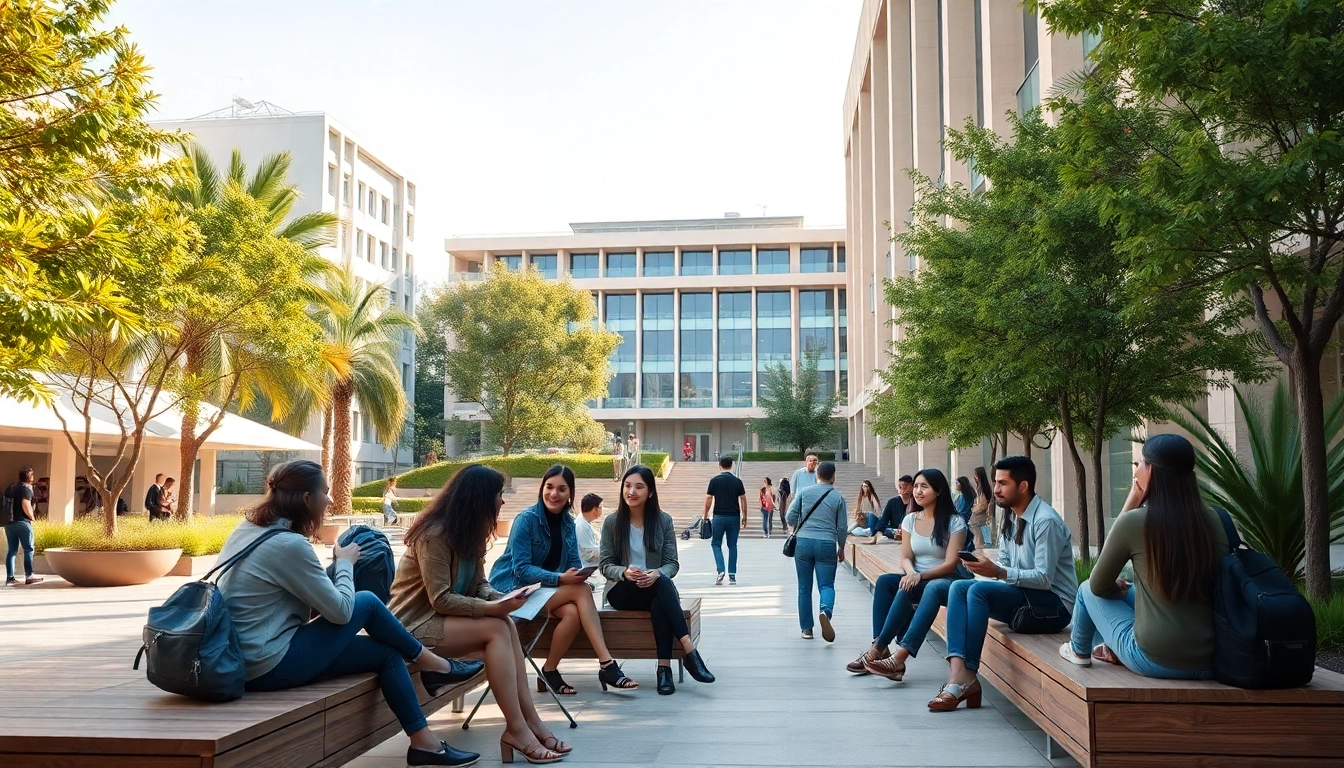 Students engaging and studying at Nişantaşı University, representing the vibrant campus life as they prepare to apply.