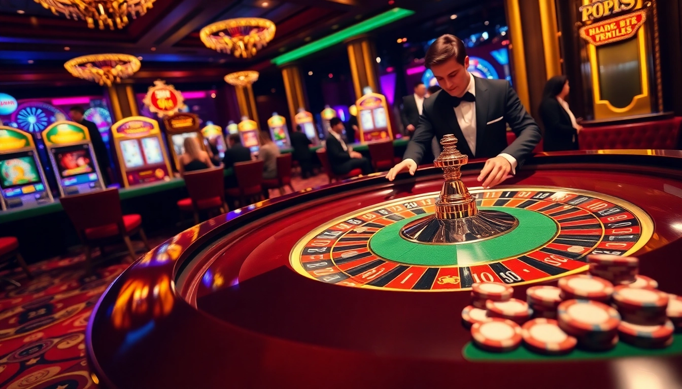 Experience the thrill of gaming at https://33win.services/ with an exciting roulette scene and vibrant casino atmosphere.