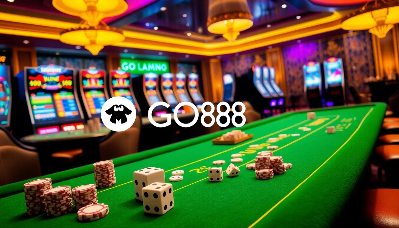Experience the excitement of online gambling at GO88, where players engage in thrilling games and stakes.