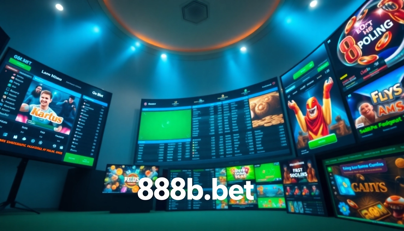 Experience seamless online betting with 888b.bet's vibrant interface showcasing sports and casino games.