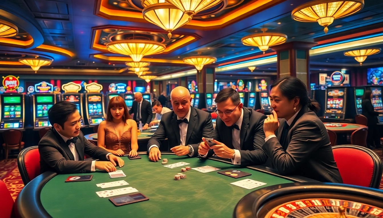 Experience the thrill of casino gaming with trang vswin as players enjoy vibrant poker action.