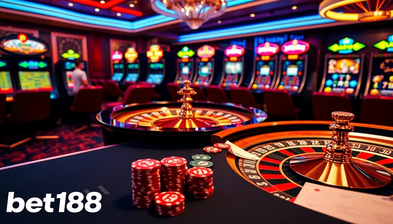Experience thrilling bets at bet168 with a vibrant casino featuring poker and roulette.