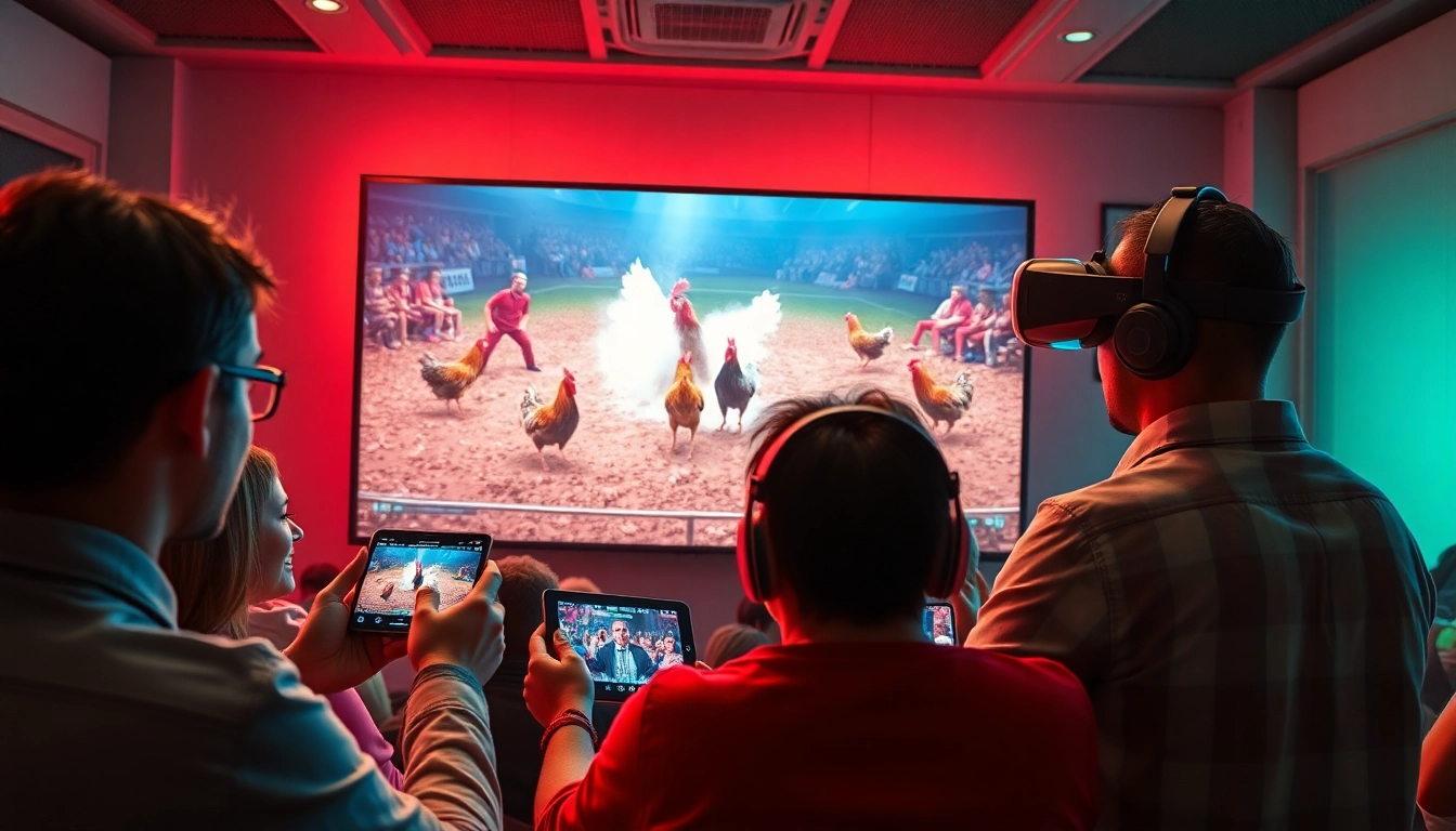 Live cockfighting event on sv368win.live showcasing excitement and modern betting technology.