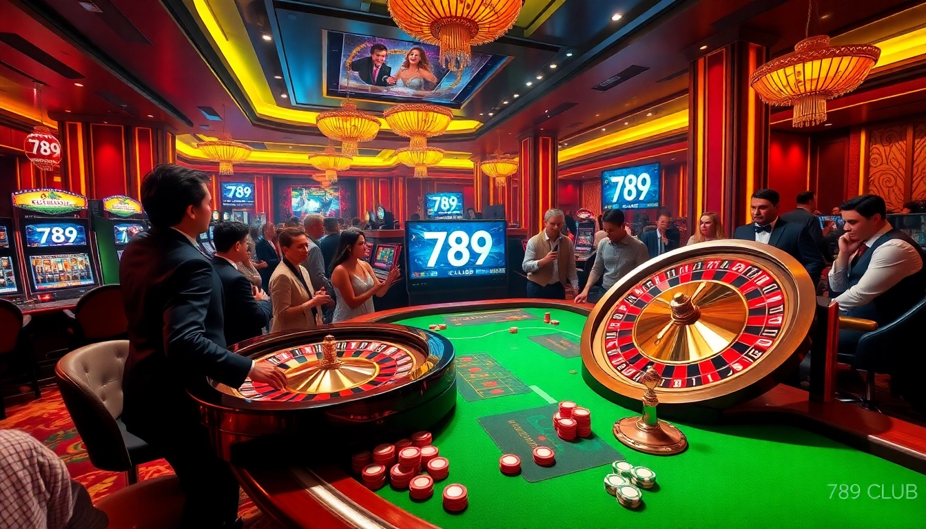 Experience the thrill of gaming at 789 club with engaging tables and vibrant slot machines.