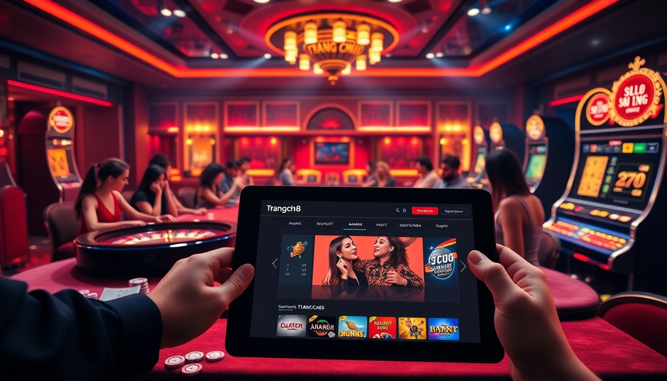 Exciting gaming atmosphere at Trang chủ S8 with players at a luxurious casino table.