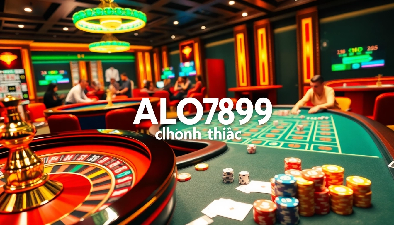 Experience the excitement of ALO789 chính thức with intense gambling action at luxurious casino tables.