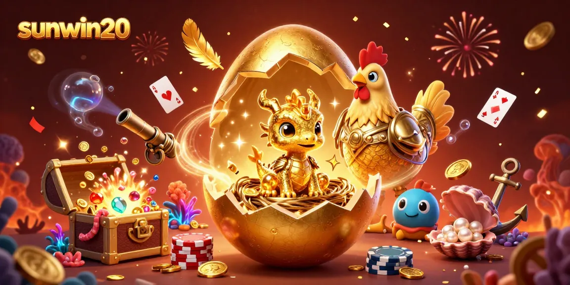 Experience thrilling gameplay with sunwin20 featuring a golden dragon and poker chips in a vibrant casino scene.