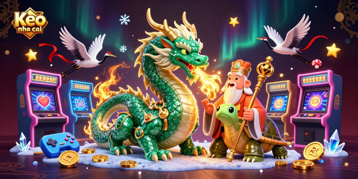 Experience thrilling betting action with Keo nha cai featuring a vibrant dragon and entertaining game elements.